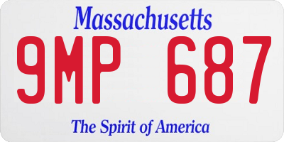 MA license plate 9MP687