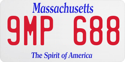 MA license plate 9MP688