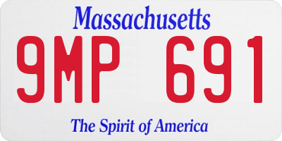MA license plate 9MP691