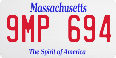 MA license plate 9MP694