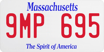 MA license plate 9MP695