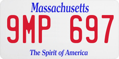 MA license plate 9MP697