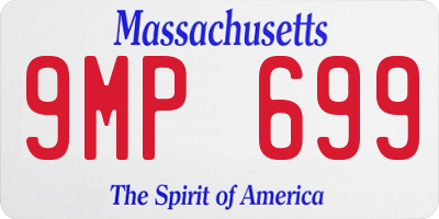 MA license plate 9MP699