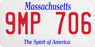 MA license plate 9MP706