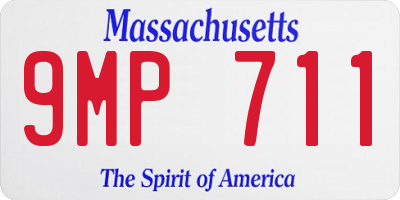 MA license plate 9MP711
