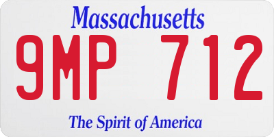 MA license plate 9MP712
