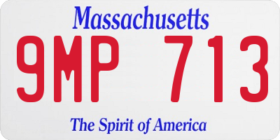 MA license plate 9MP713