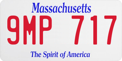 MA license plate 9MP717