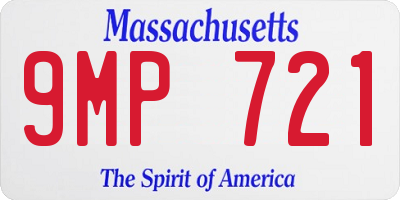 MA license plate 9MP721