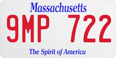 MA license plate 9MP722