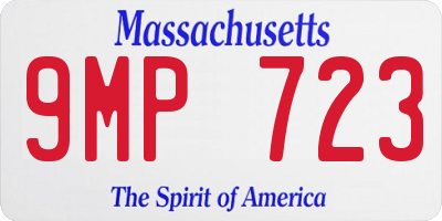 MA license plate 9MP723