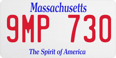 MA license plate 9MP730