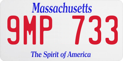 MA license plate 9MP733