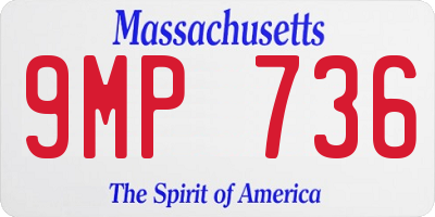 MA license plate 9MP736
