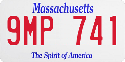 MA license plate 9MP741