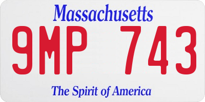 MA license plate 9MP743