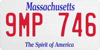 MA license plate 9MP746