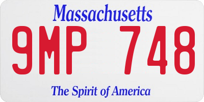MA license plate 9MP748