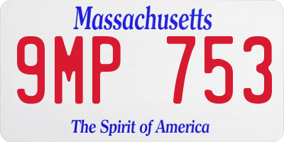 MA license plate 9MP753