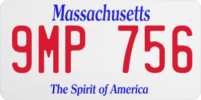 MA license plate 9MP756