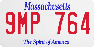 MA license plate 9MP764