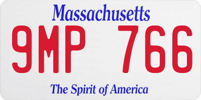 MA license plate 9MP766