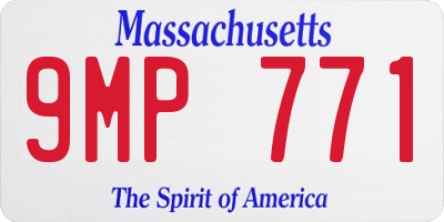 MA license plate 9MP771