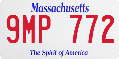 MA license plate 9MP772