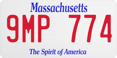 MA license plate 9MP774
