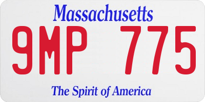 MA license plate 9MP775