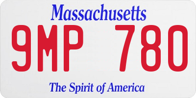 MA license plate 9MP780