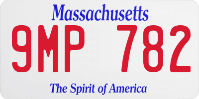 MA license plate 9MP782