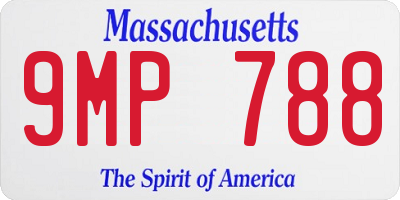 MA license plate 9MP788