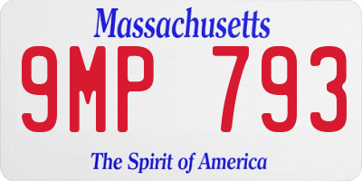 MA license plate 9MP793