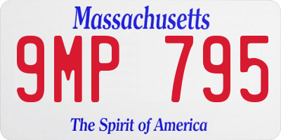 MA license plate 9MP795