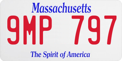 MA license plate 9MP797