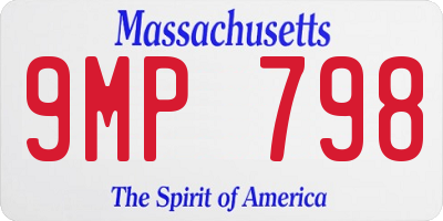 MA license plate 9MP798