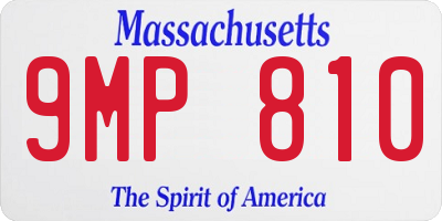 MA license plate 9MP810
