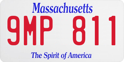 MA license plate 9MP811