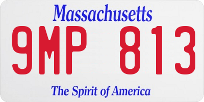 MA license plate 9MP813