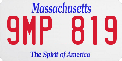 MA license plate 9MP819