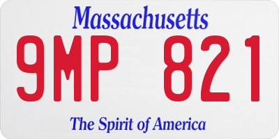 MA license plate 9MP821