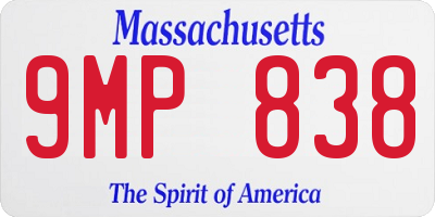 MA license plate 9MP838