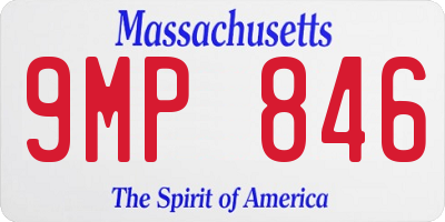 MA license plate 9MP846