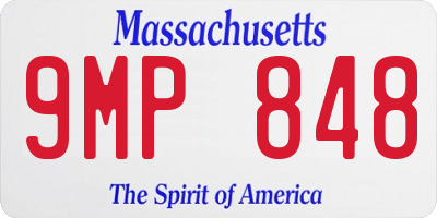 MA license plate 9MP848
