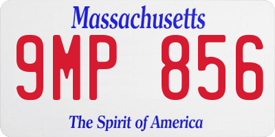 MA license plate 9MP856
