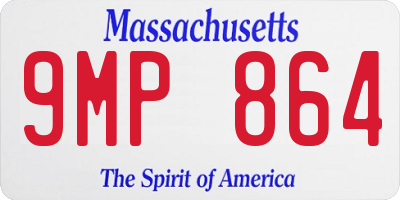 MA license plate 9MP864