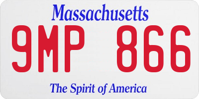 MA license plate 9MP866