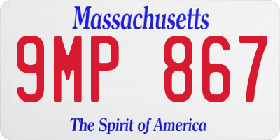 MA license plate 9MP867