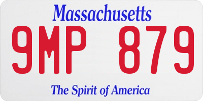 MA license plate 9MP879